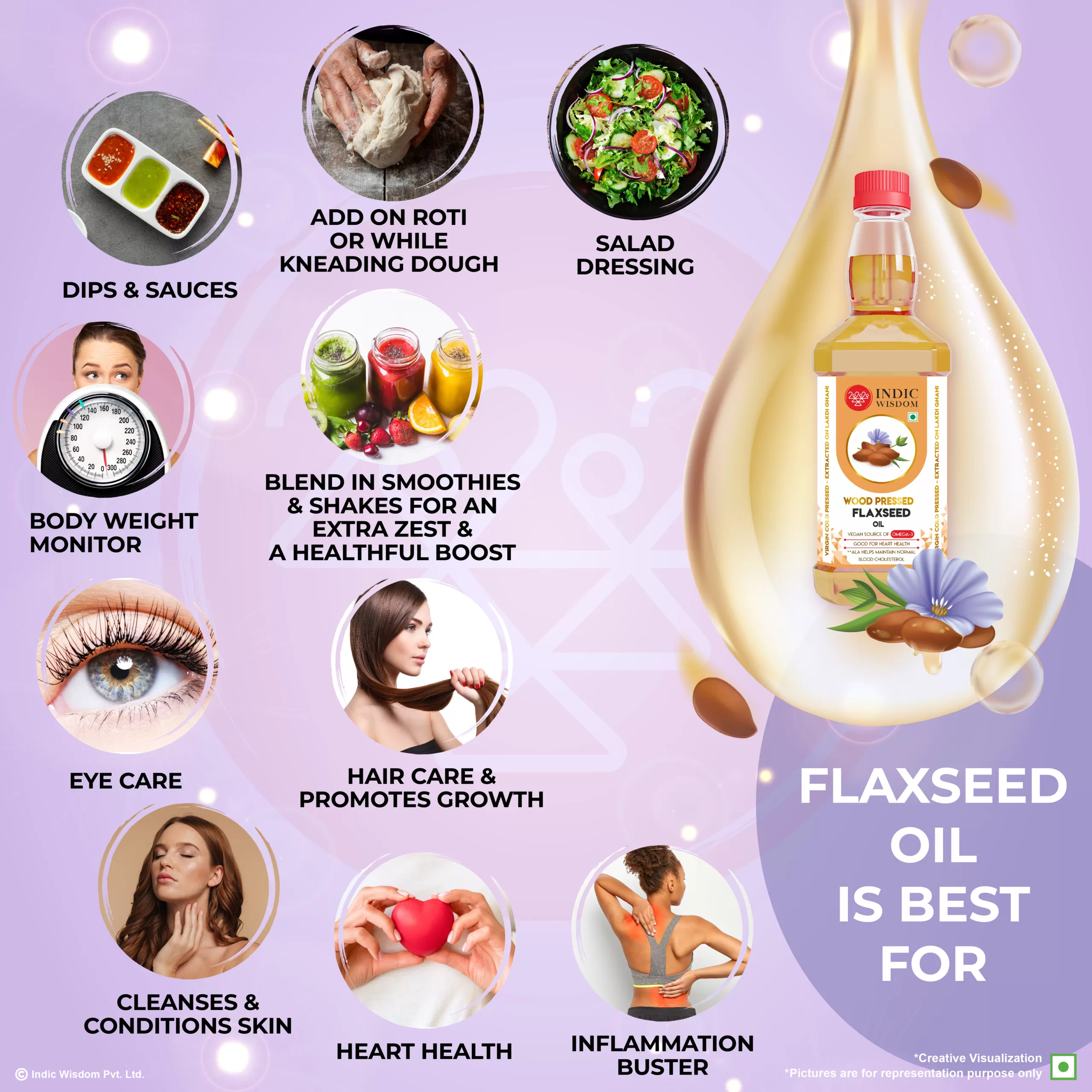 Benefits of wood pressed flaxseed oil